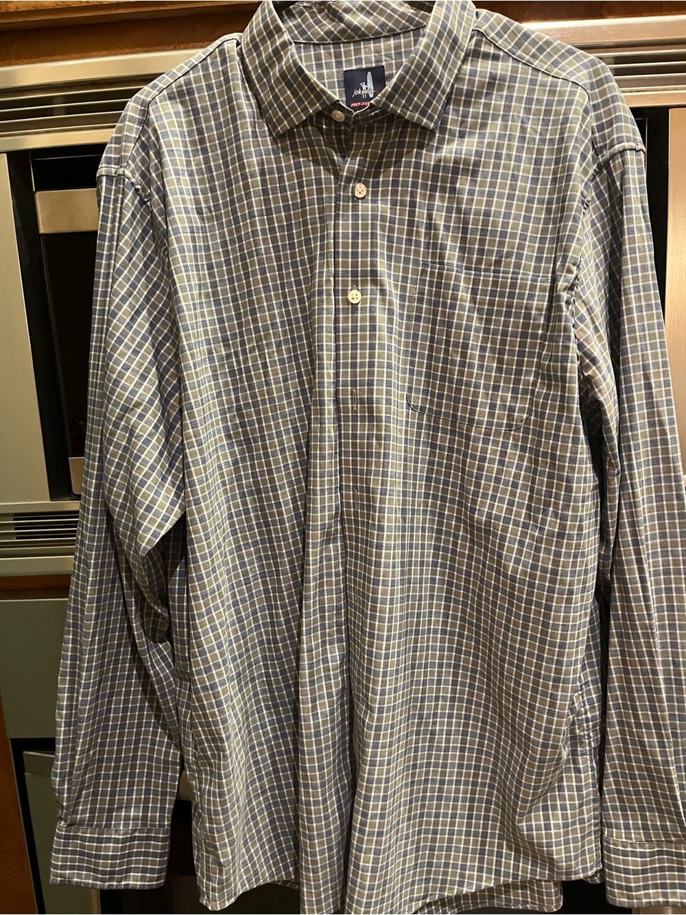 Johnnie-O Men’s Blue Plaid Button-Down Shirt